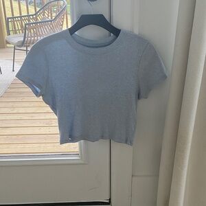 Light Blue Women's Crop Top